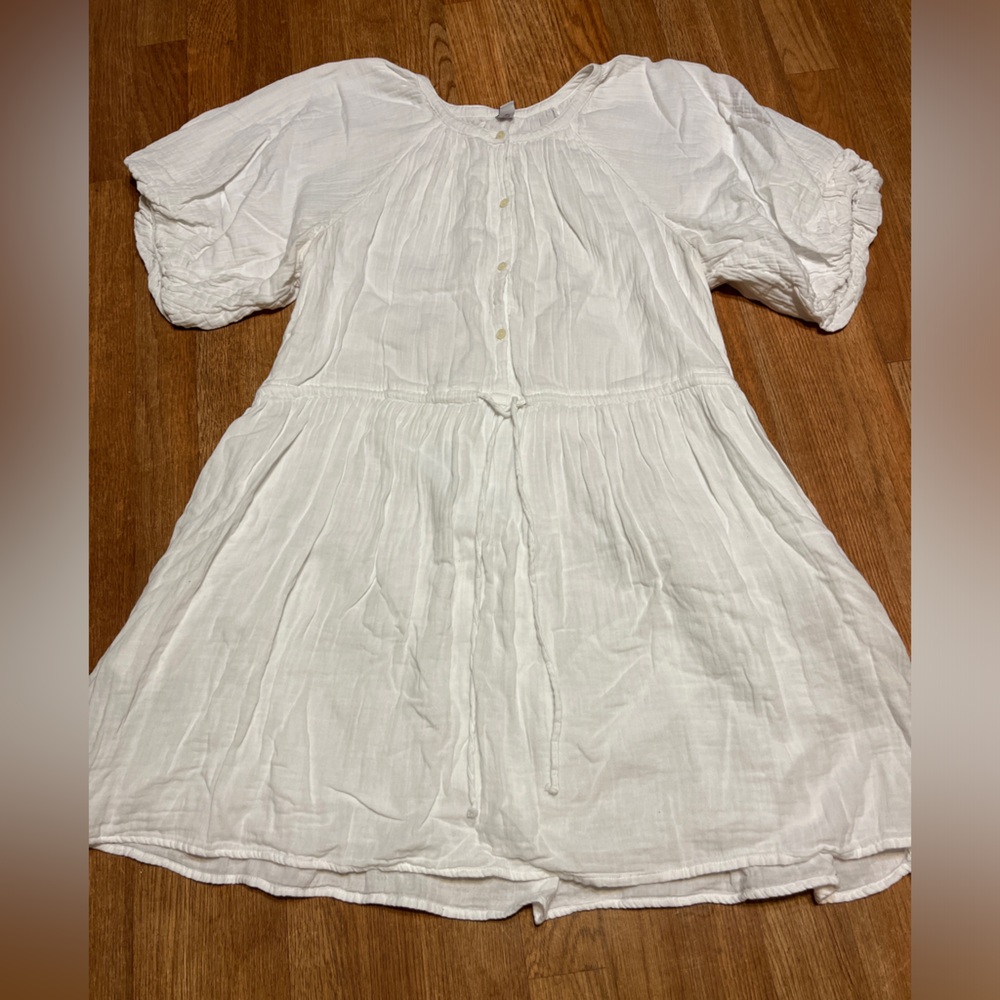 NWOT white gauzy dress